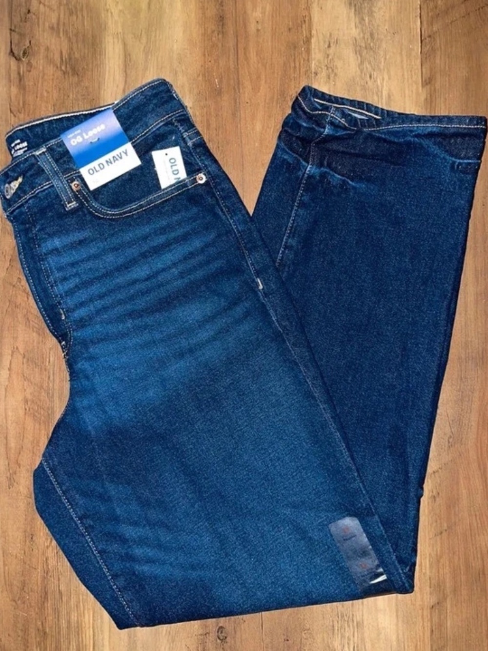 NWT Old Navy Dark Navy High Rise OG Loose Jeans
